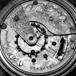 Black and white workshop workshop photo pocket watch movement