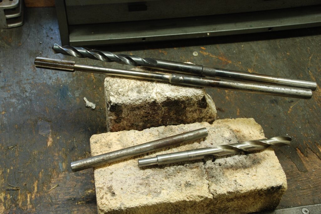 Deep hole drilling for a spindle