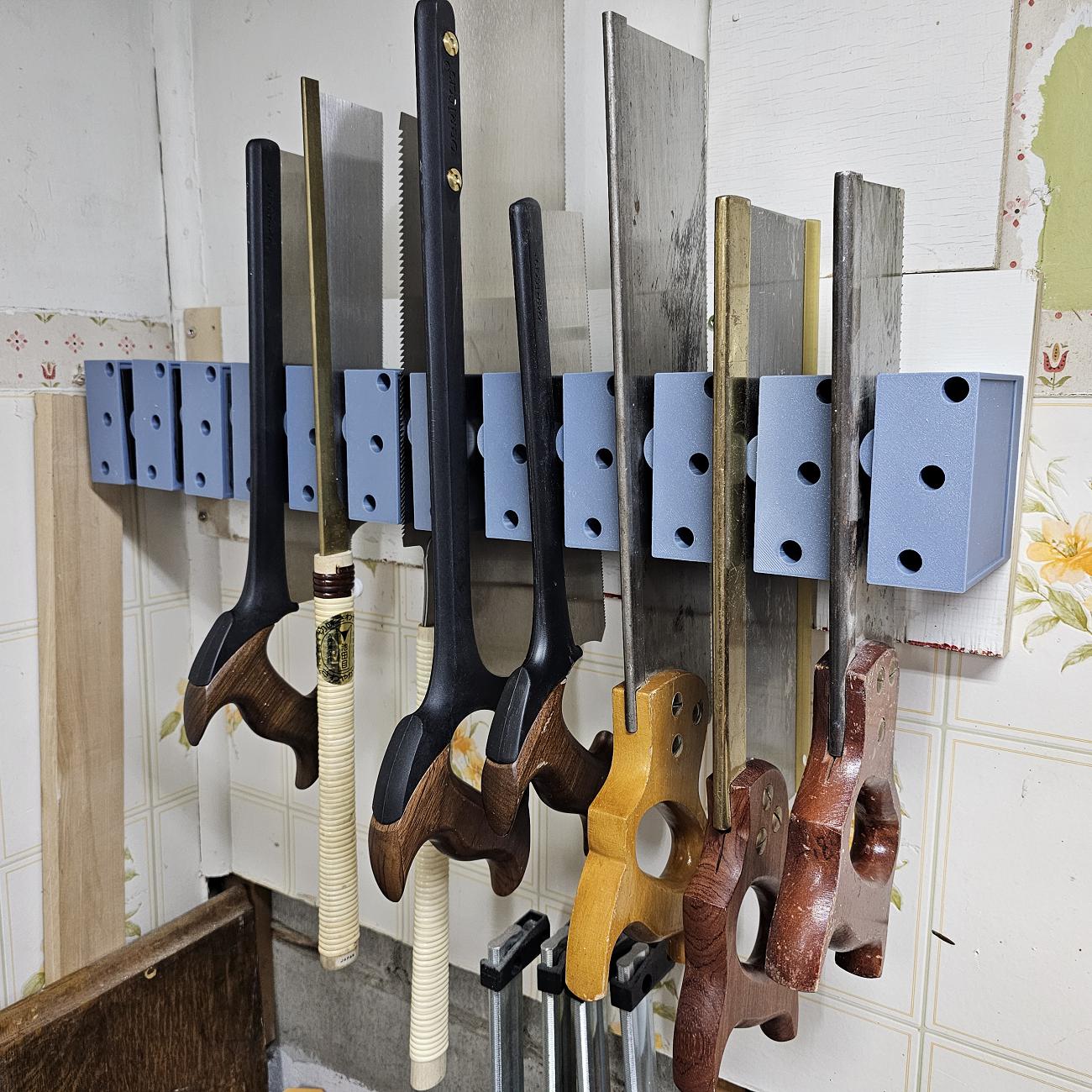 3D printed hand saw rack